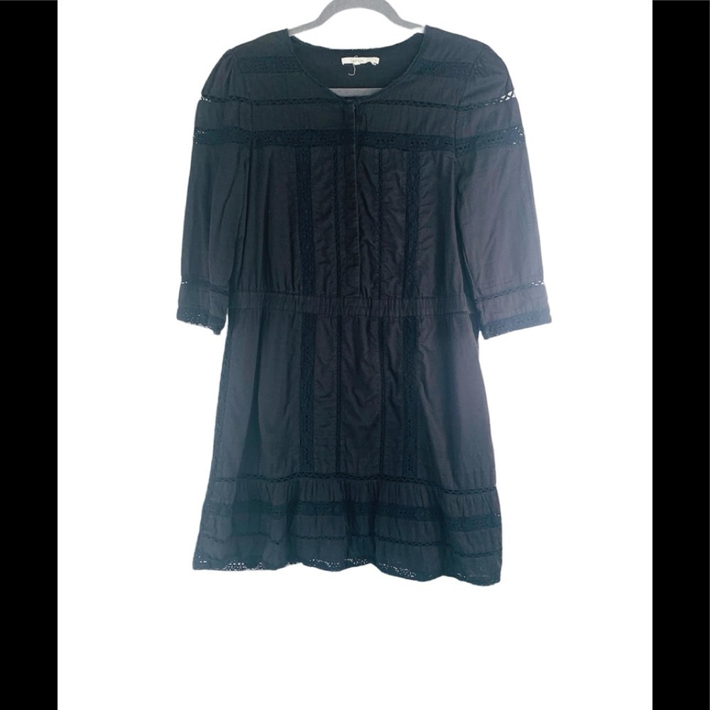 Tularosa Black Lace Crochet Mini Dress Size S